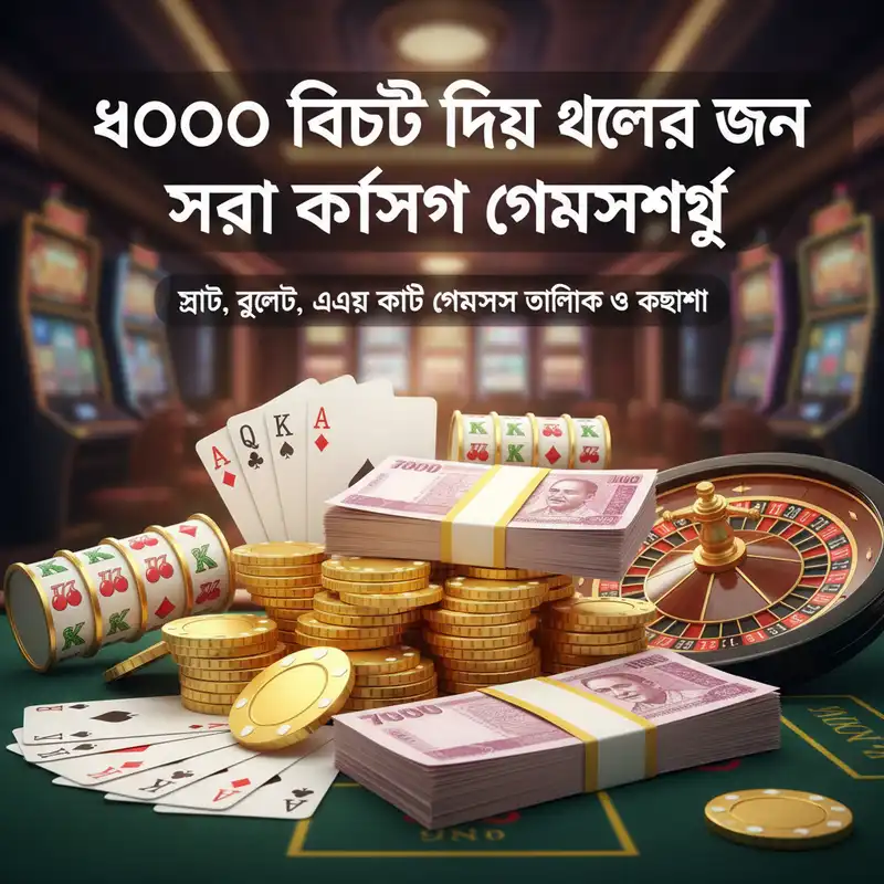 ৭০০০ বিডিটি ক্যাসিনো গেম ব্যানার